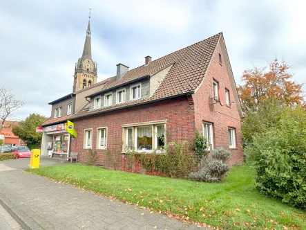 Außenansicht - Haus kaufen in Lüdinghausen - Wohn- und Geschäftshaus in der  Seppenrader Mitte