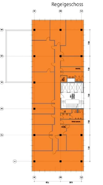 Grundrissplan 2-7OG