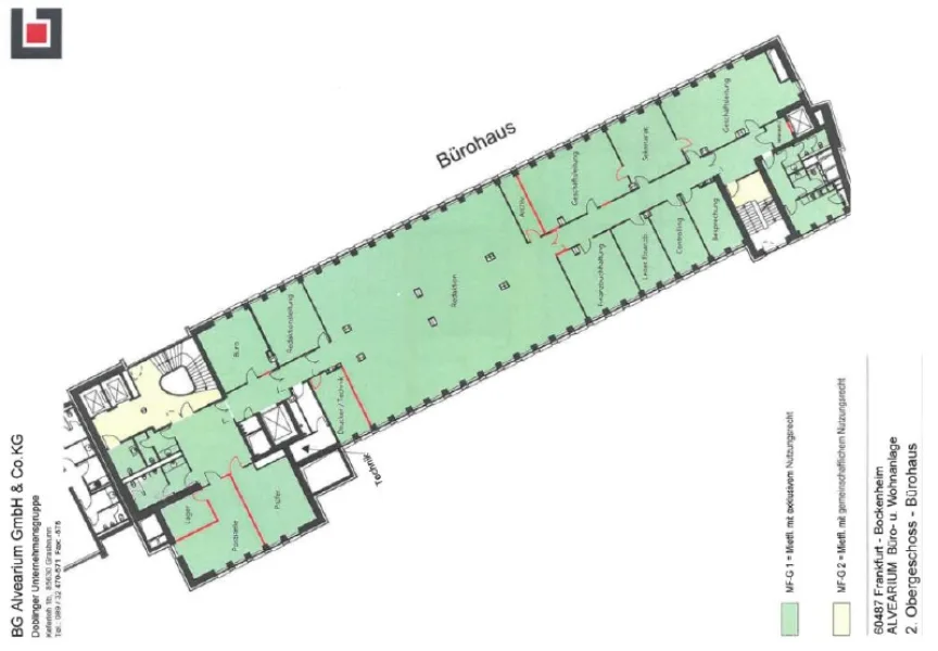 Grundriss - Bürohaus - 2OG