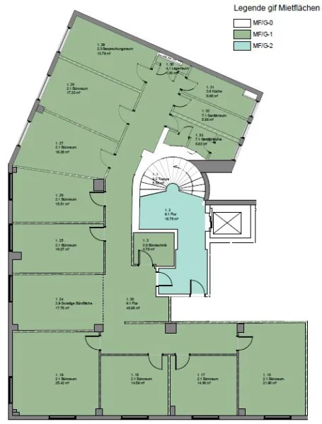 Grundriss 1OG rechts