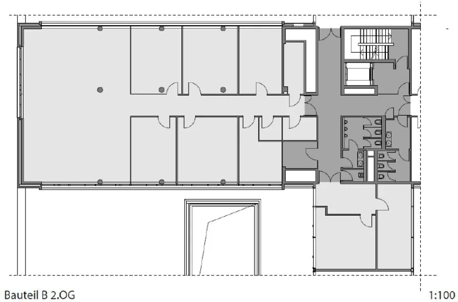 Grundriss Bauteil B - 2OG