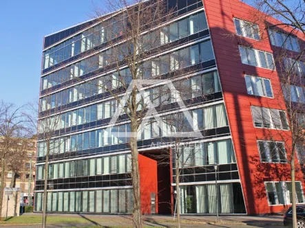 Außenansicht - Büro/Praxis mieten in Düsseldorf - Großzügige Büroflächen in den Düsseldorfer "Red Rocks"