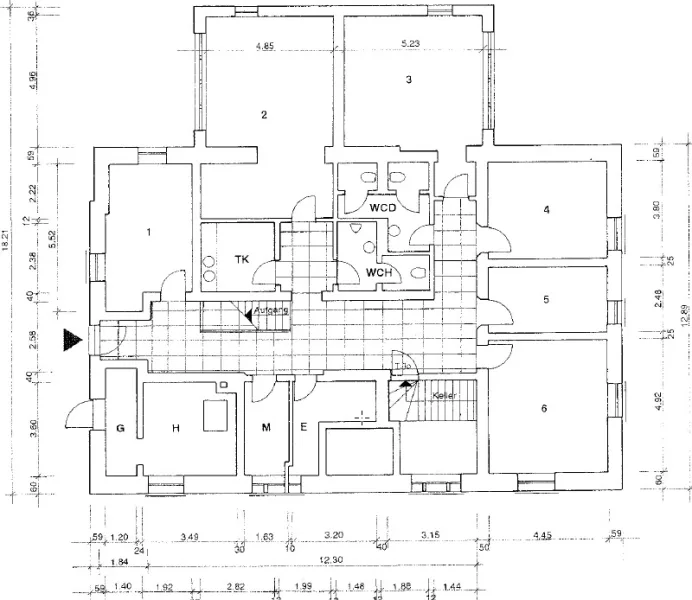 Grundriss Souterrain