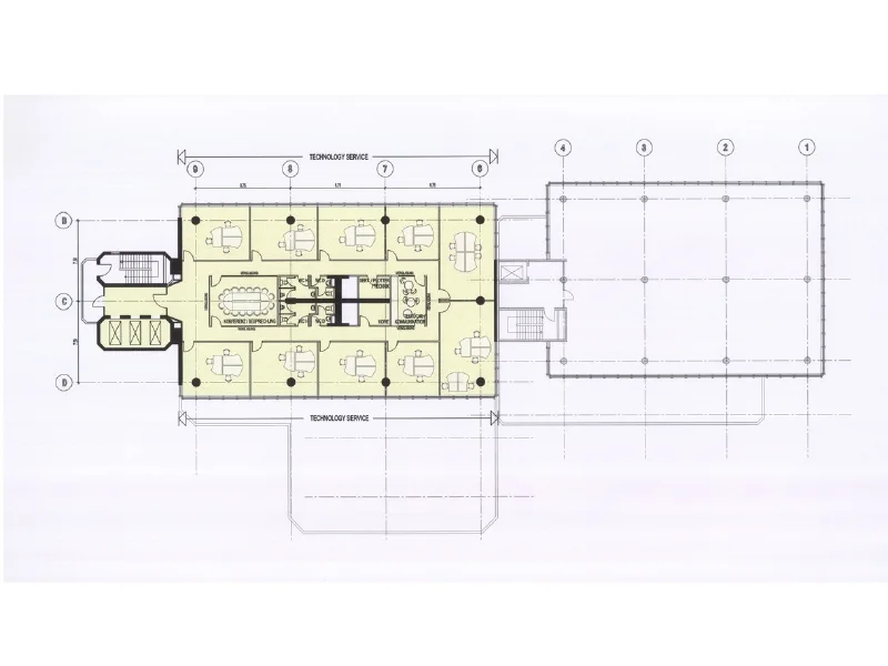 Grundriss 4 - 9 Obergeschoss