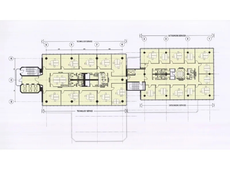 Grundriss 1 - 3 Obergeschoss