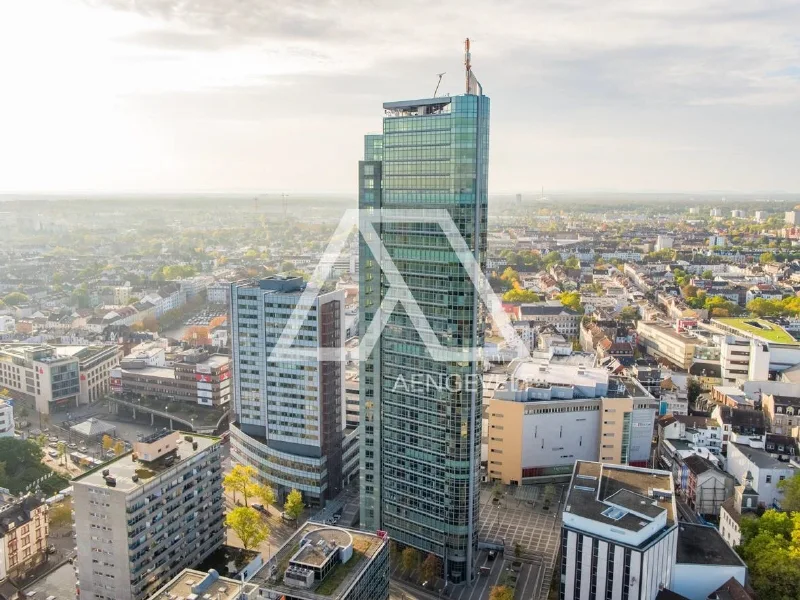 Außenansicht - Büro/Praxis mieten in Offenbach am Main - Ihre neuen Büroflächen mit Blick über die Offenbach Innenstadt!