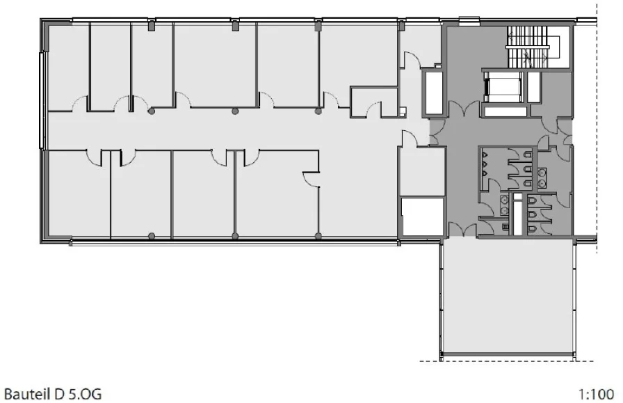 Grundriss Bauteil D - 5OG