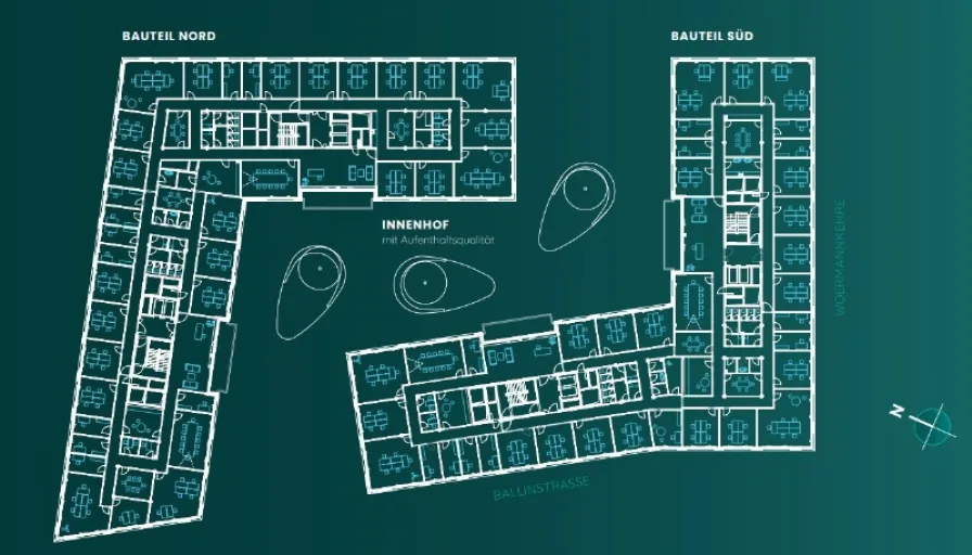 Grundriss Regelgeschoss Einzelbüro