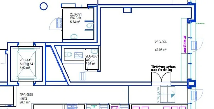 Grundriss EG - 45 m²