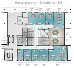 Musterplanung - Einzelbüro - EG