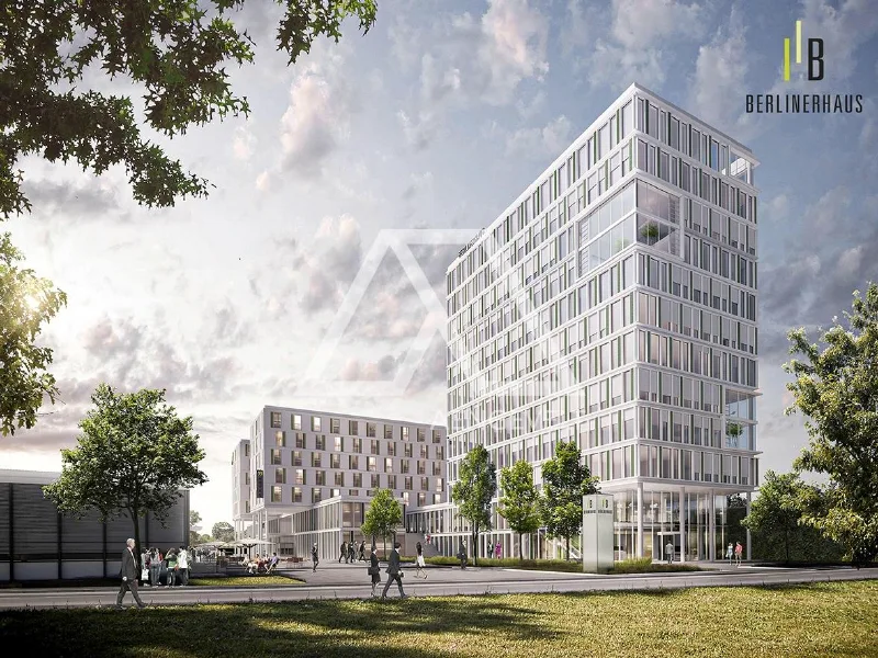 Berliner Haus Rendering - Büro/Praxis mieten in Wolfsburg - Attraktive Büroflächen im neuen Landmark von Wolfsburg
