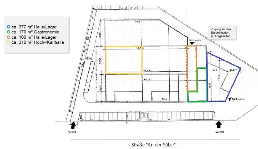 Grundriss Halle EG