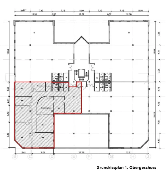 Grundrissplan 1 Obergeschoss