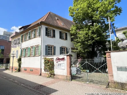 Außenansicht mit Haupteingang - Haus kaufen in Kaiserslautern - Historisches Gebäude im Herzen der Stadt