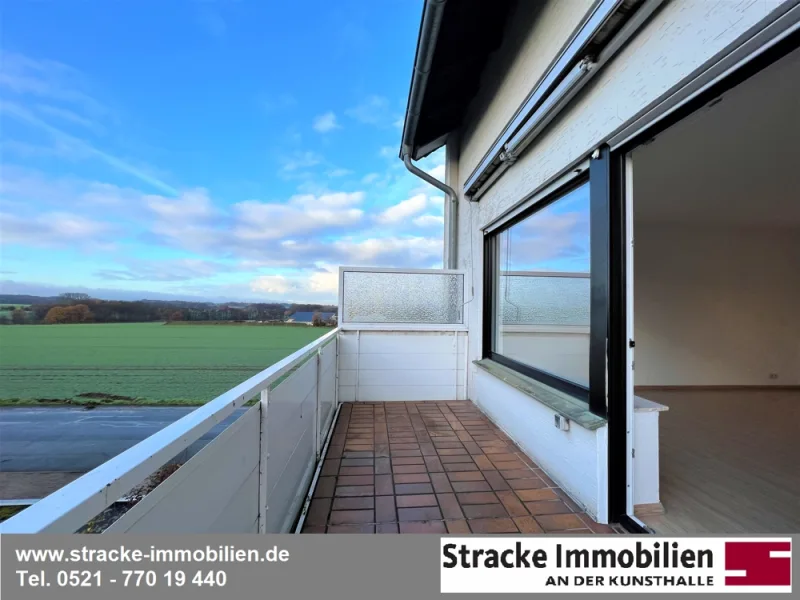 Balkon mit herrlichem Weitblick - Wohnung mieten in Spenge - Moderne Wohnung mit herrlichem Weitblick