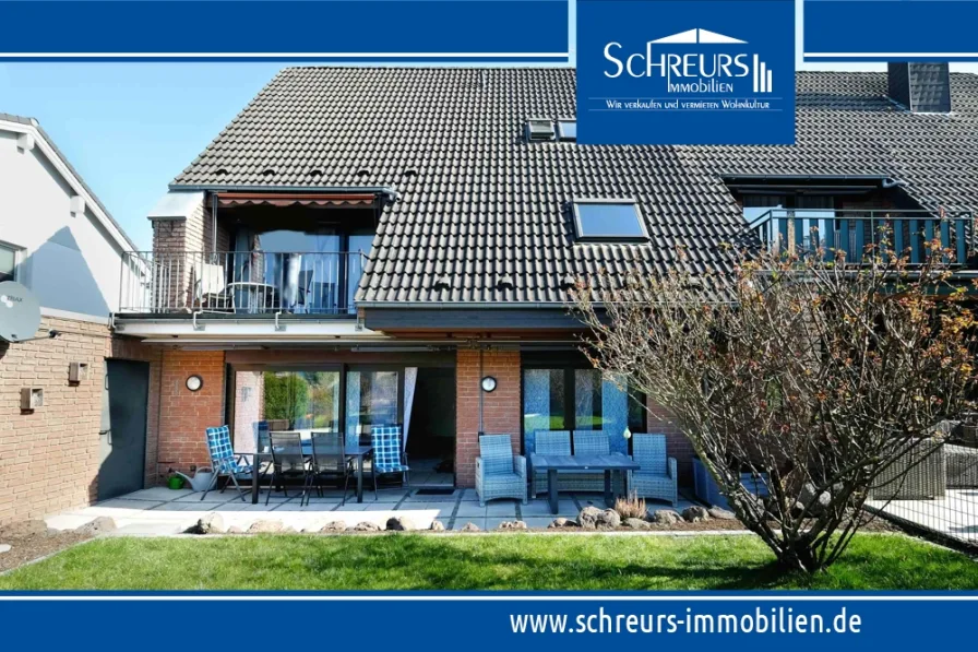 Terrassenansicht - Haus kaufen in Willich - Kapitalanlage - sehr gepflegtes 2-Parteienhaus in ruhiger Lage von Willich-Neersen!
