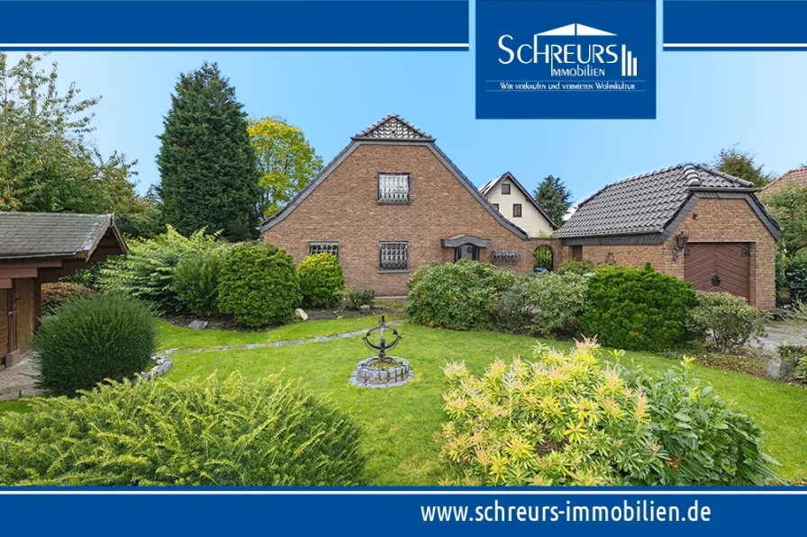 Außenansicht - Haus kaufen in Krefeld / Benrad - Charmantes Einfamilienhaus in ruhiger Lage von Lindental wartet auf liebevolle Modernisierung!