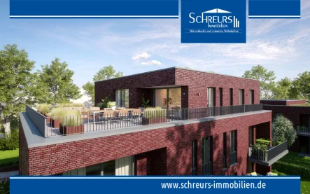 ┬®Kaiserhöfe Krefeld_Das Penthouse - Wohnung kaufen in Krefeld / Bockum (Stadtwald) - *KAISERHÖFE KREFELD* Neubau-Wohnensemble mit neun modernen Lifestyle-Wohnungen am Stadtwald