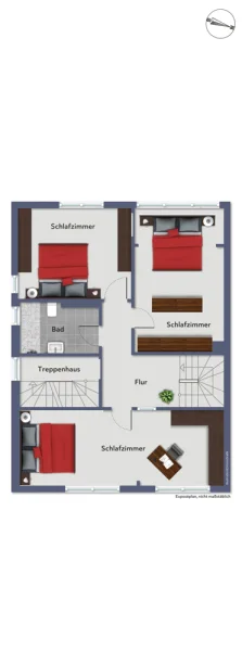 Grundriss Obergeschoss