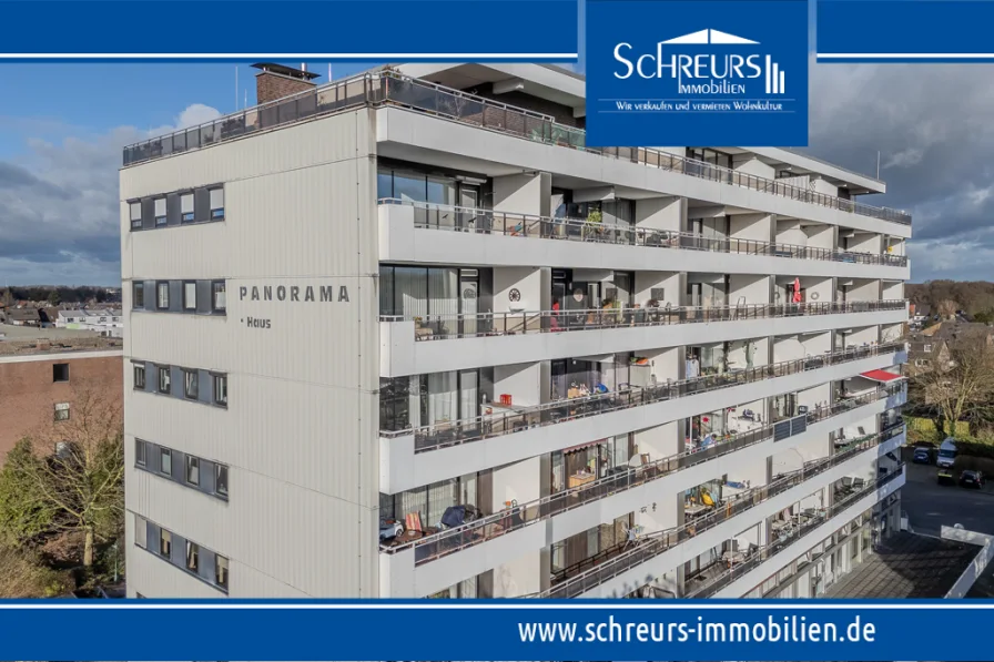 Mietwohnung in der 2. Etage - Wohnung mieten in Krefeld / Hüls - Schicke 2-Zimmer-Wohnung mit Einbauküche und PKW-Stellplatz