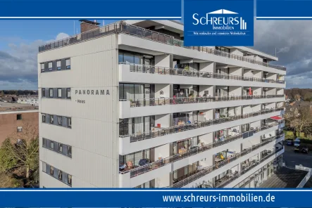 Mietwohnung in der 2. Etage - Wohnung mieten in Krefeld / Hüls - Schicke 2-Zimmer-Wohnung mit Einbauküche und PKW-Stellplatz