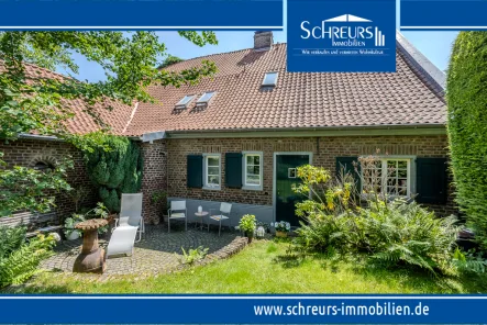 Gartenansicht - Haus kaufen in Nettetal - Hinsbeck - Einziehen und wohlfühlen! Top gepflegtes niederrheinisches Hallenhaus im schönen Nettetal-Hinsbeck