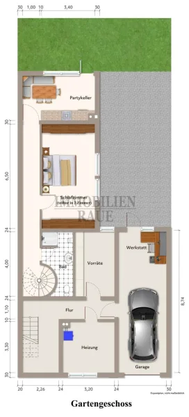 Plan Gartengeschoss