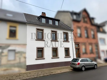 Straßenansicht - Haus kaufen in Sulzbach/Saar - 1 FAMILIENHAUS MIT EINLIEGERWOHNUNG UND SCHÖNEM GARTEN IN SULZBACH - SOFORT FREI