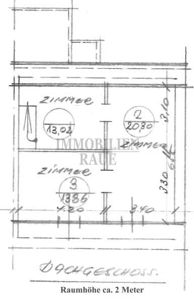 Plan Dachgeschoss (Hauptwhg.)