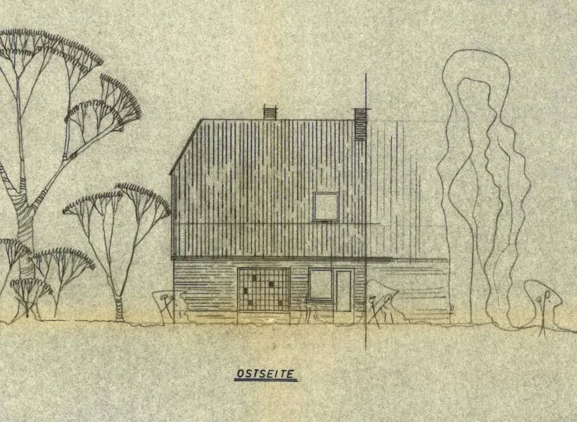 Zeichnungen Ansicht 1967 Ostseite