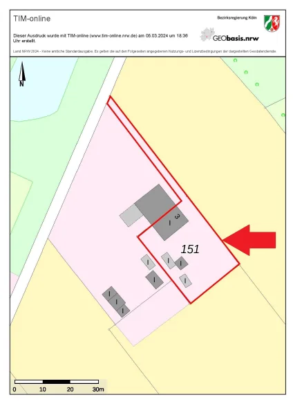 aktueller Lageplan aus TimOnline