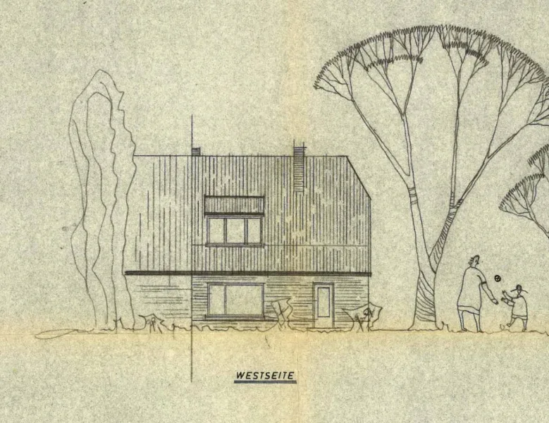 Zeichnungen Ansicht 1967 Westseite