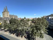 Blick aus dem Wohnzimmer - Marktplatz und Xantener Dom