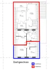 Zeichnungen Vorder- und Hinterhaus - Dachgeschoss