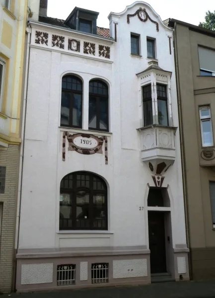 Außenansicht (Straßenseite) 1 - Haus kaufen in Mönchengladbach - Denkmal - Einfamilienhaus- Nähe Fachhochschule Niederrhein -