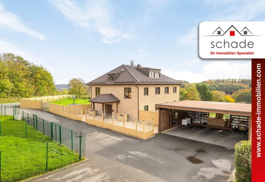 Titelbild - Haus kaufen in Halver - SCHADE IMMOBILIEN - Neubaustandard mit ländlichem Ausblick und viel Platz für die große Familie!