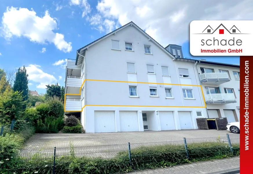 Titelbild - Wohnung kaufen in Lüdenscheid - SCHADE IMMOBILIEN - Gut geschnittene 3-Zimmerwohnung mit Balkon und Garage!