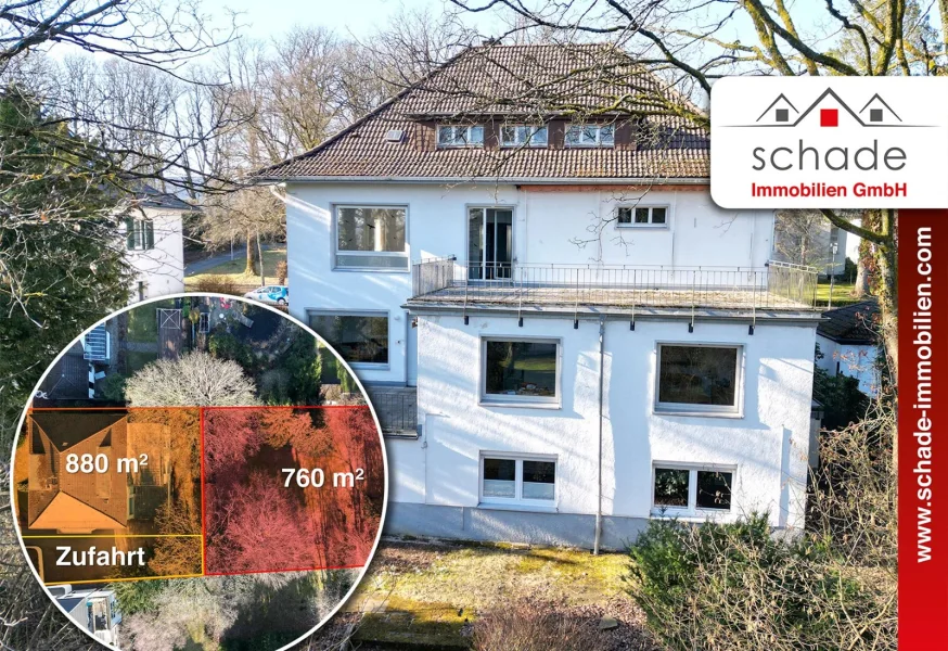 Beispiel Publikation-rot-2022-2 - Haus kaufen in Lüdenscheid - SCHADE IMMOBILIEN -  Wohn- & Geschäftshaus inkl. erstklassigem Baugrundstück. In der Parkstraße!