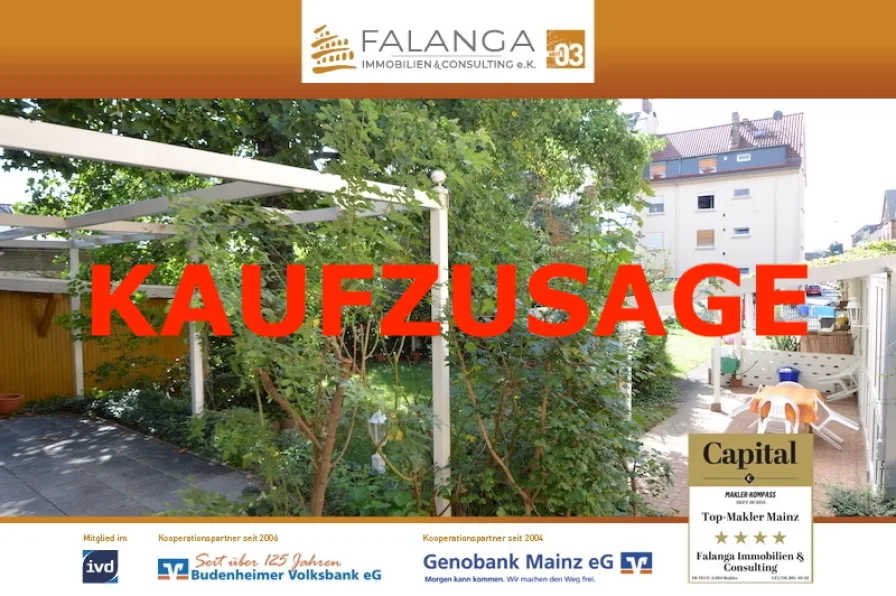 KAUFZUSAGE - Haus kaufen in Wiesbaden / Schierstein - FALANGA IMMOBILIEN - ZWEI DHH & 4- FH mit riesigem HOF & und einem (BAU)- GRUNDSTÜCK in Schierstein!