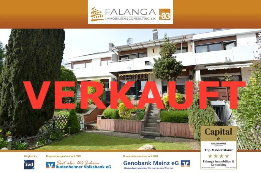 VERKAUFT - Haus kaufen in Mainz / Drais - FALANGA IMMOBILIEN- Top charmantes & gemütliches RH mit viel Platz in begehrter Draiser Familienlage