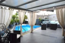 Haus 1-Terrasse mit Pool 