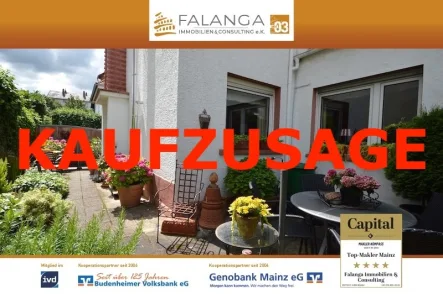 KAUFZUSAGE - Haus kaufen in Mainz / Mombach - Falanga Immobilien - Tolles großes Haus zum TOP PREIS mit herrlich sonnigem Innenhof in Mombach