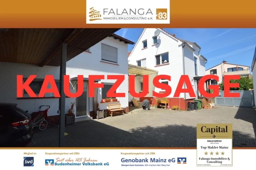 KAUFZUSAGE - Haus kaufen in Mainz / Drais - FALANGA IMMOBILIEN - 2  Häuser und eine große Halle auf einem rd. 800qm großen Grundstück in Drais!