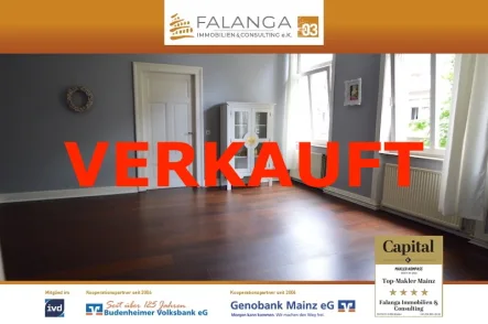 VERKAUFT - Wohnung kaufen in Wiesbaden / Wiesbaden Mitte - FALANGA IMMOBILIEN - Traumhaft schöne Altbauwohnung in toller Wiesbadener Innenstadt-Lage!