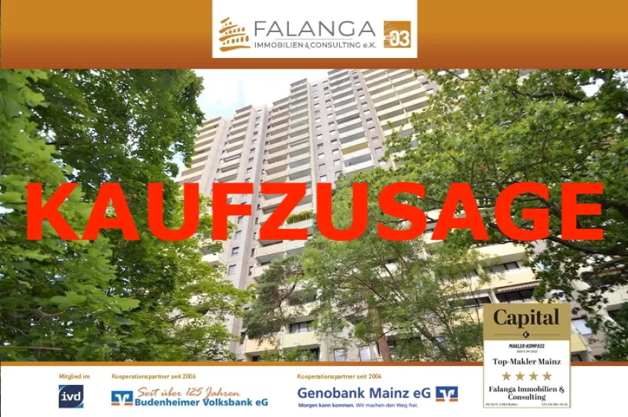 KAUFZUSAGE - Wohnung kaufen in Mainz / Gonsenheim - FALANGA IMMOBILIEN - FAMILIEN WILLKOMMEN! Fairer Kaufpreis & gut aufgeteilte Familienwohnung in Gonsenheim