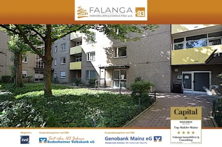 Titel - Hausansicht - Wohnung kaufen in Mainz - FALANGA IMMOBILIEN - Modernisiertes tolles Apt. mit top Mieter - PERFEKT für Experten + Einsteiger!