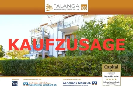 KAUFZUSAGE - Wohnung kaufen in Budenheim - FALANGA IMMOBILIEN - Tolle Wohnung in ruhiger Lage für Selbstnutzer oder den cleveren Kapitalanleger!