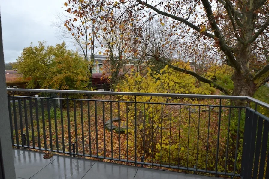 Balkon mit Blick ins Grüne