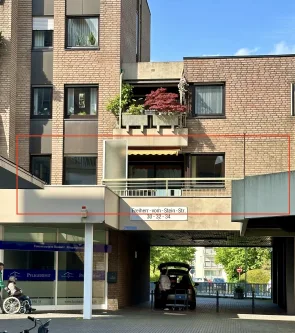 Ansicht Terrasse - Wohnung kaufen in Kamp-Lintfort - Zentrale grosszügige Wohnung mit Wintergarten und Aufzug