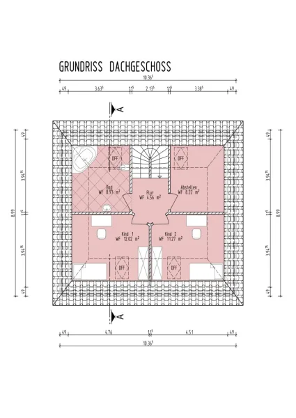 Grundriss Dachgeschoss